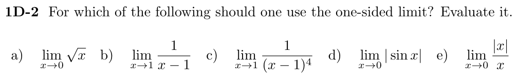 Problem 1D-2