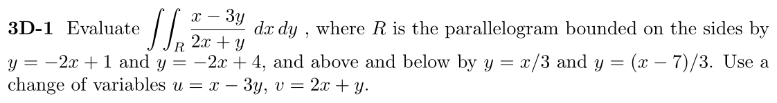 Problem 3D-1