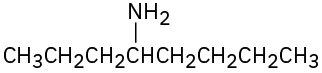 The structure of an eight-carbon chain with an amino group on C 4 position.
