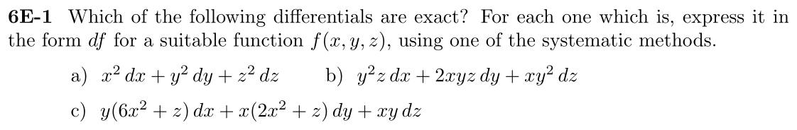 Problem 6E-1