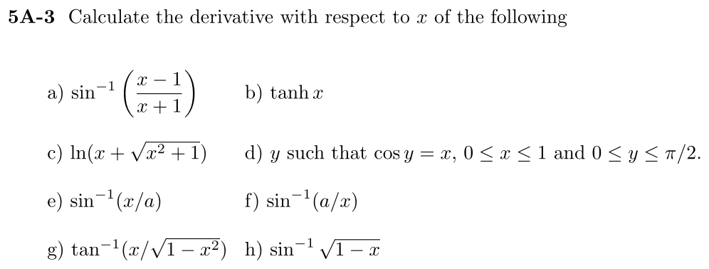 Problem 5A-3