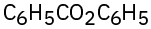 The structure of phenyl benzoate shows two phenyl groups single-bonded to the carbonyl carbon.