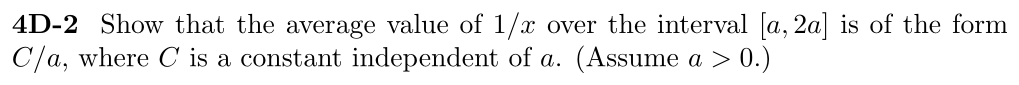 Problem 4D-2