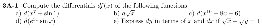 Problem 3A-1