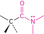The general structure of amide featuring a lone pair on nitrogen.