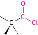 The general structure of acid chloride.
