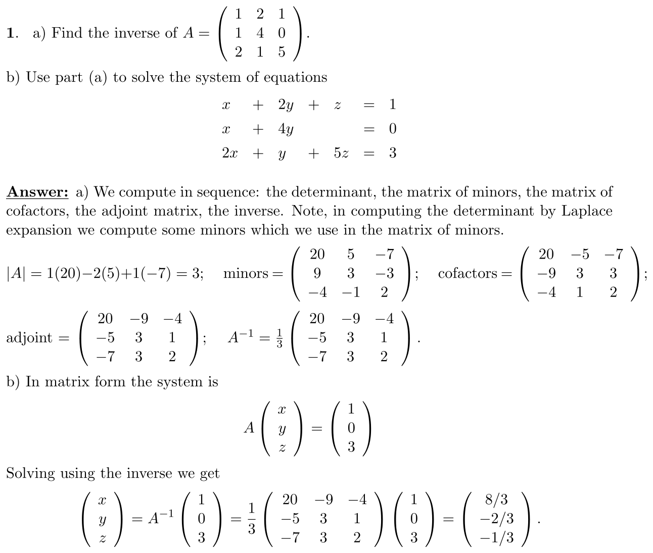 Answer 1
