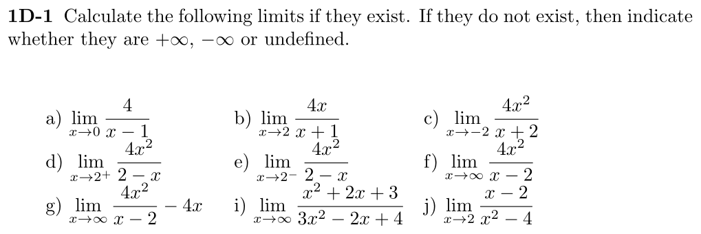 Problem 1D-1