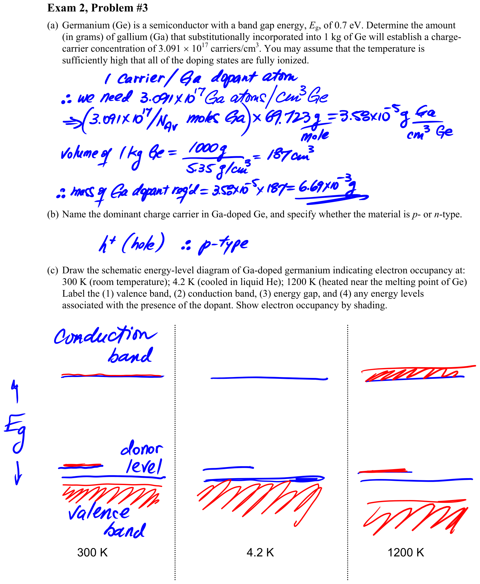 Answer Exam 2, Problem #3