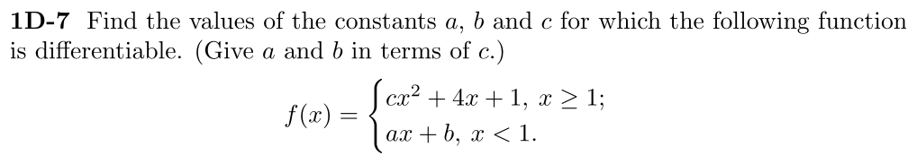 Problem 1D-7