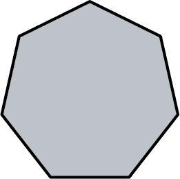 A polygon with seven sides.