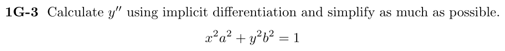 Problem 1G-3