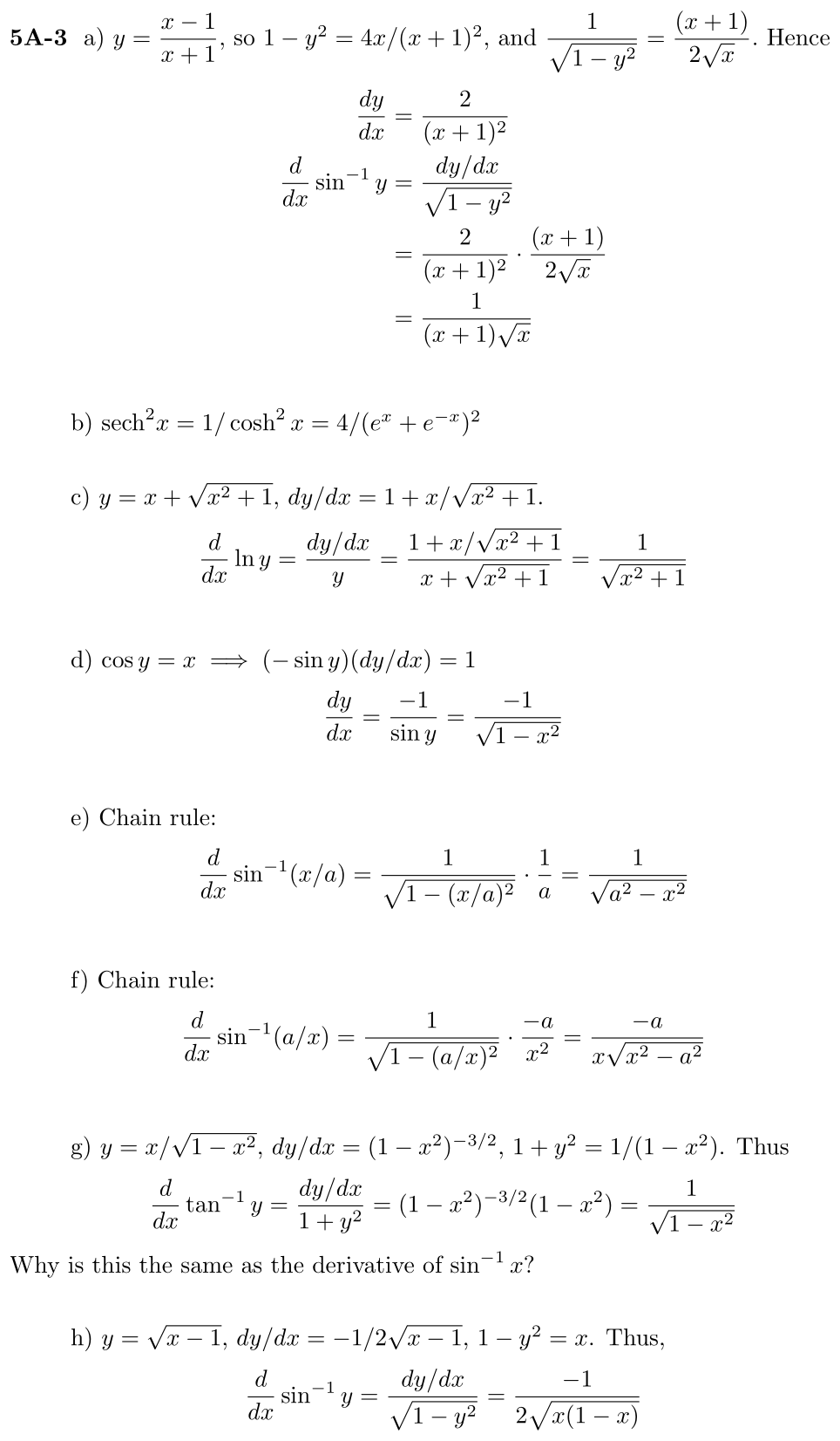 Answer 5A-3