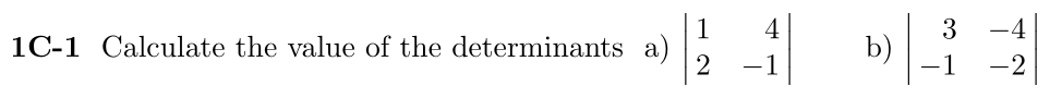 Problem 1C-1