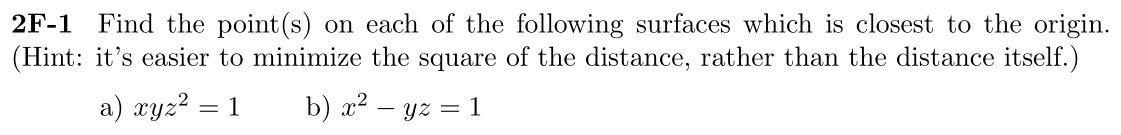 Problem 2F-1