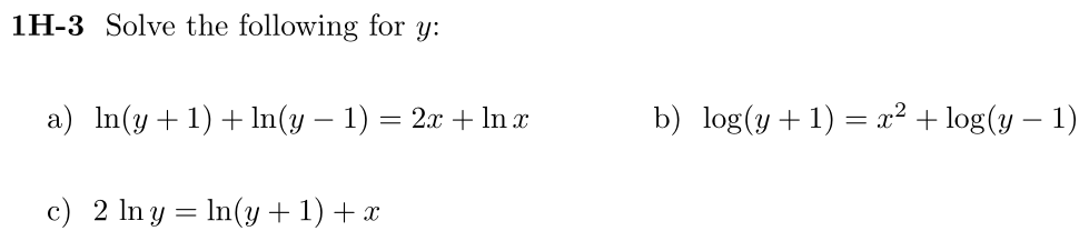 Problem 1H-3