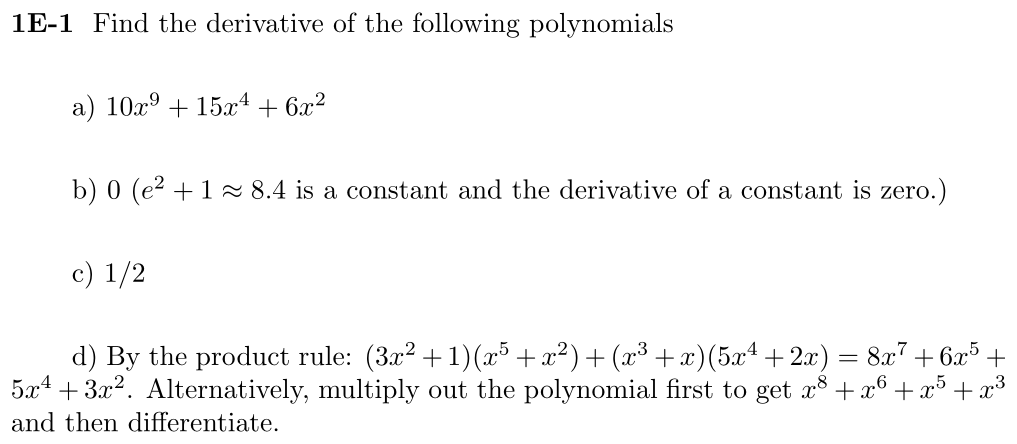Answer 1E-1