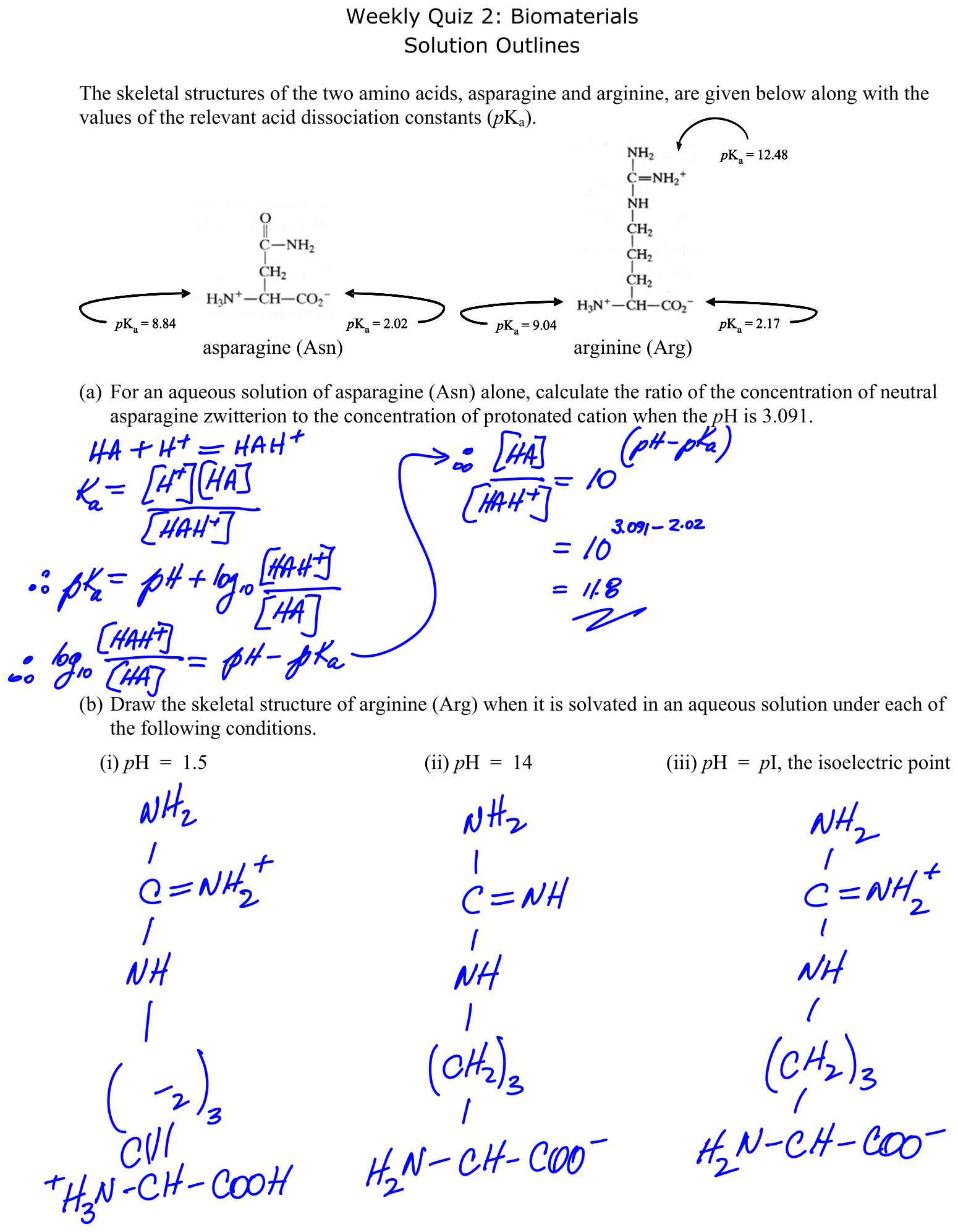 Answer Weekly Quiz 2: Biomaterials