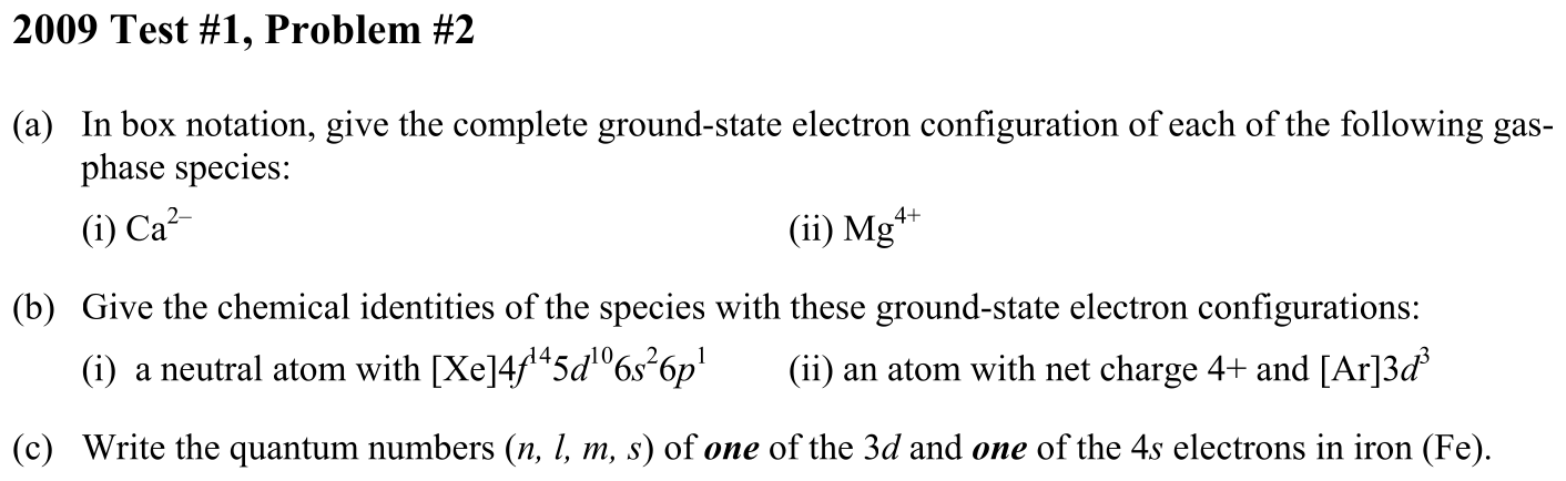 Problem 2009 Test #1, Problem #2