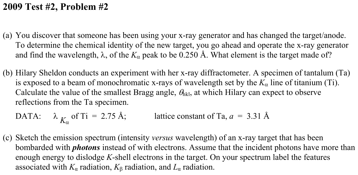Problem 2009 Test #2, Problem #2