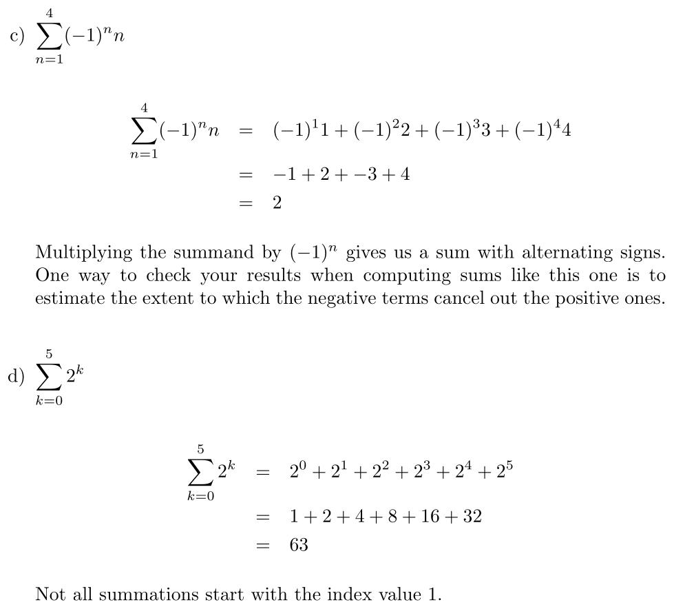Answer Summation
