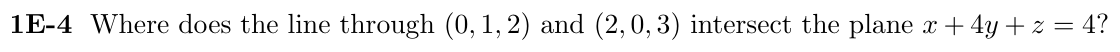 Problem 1E-4