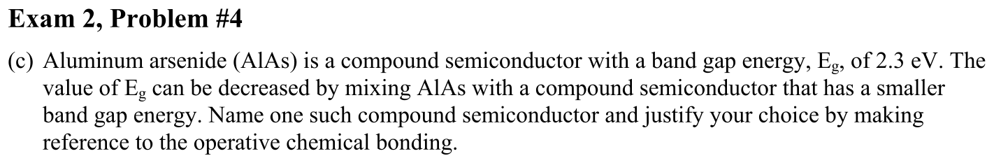 Problem Exam 2, Problem #4