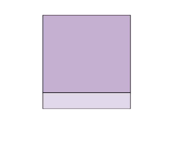 The figure shows a graph of pressure versus volume. The pressure is along the Y axis and the volume is plotted along the X axis. The graph consists of a rectangle, A B C F, superimposed on a slightly larger rectangle, A B D E. The lines A B, C F, and D E are parallel to the X axis and lines B C D and A F E are parallel to the Y axis.