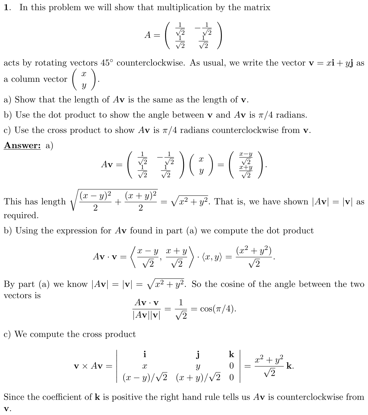 Answer 1