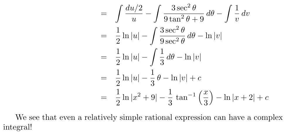 Answer ∫ (x − 11)/((x² + 9)(x + 2)) dx