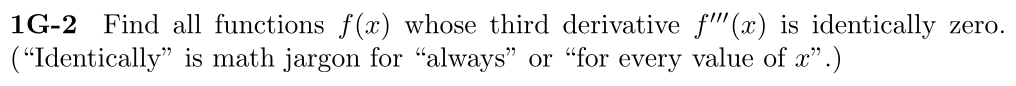 Problem 1G-2