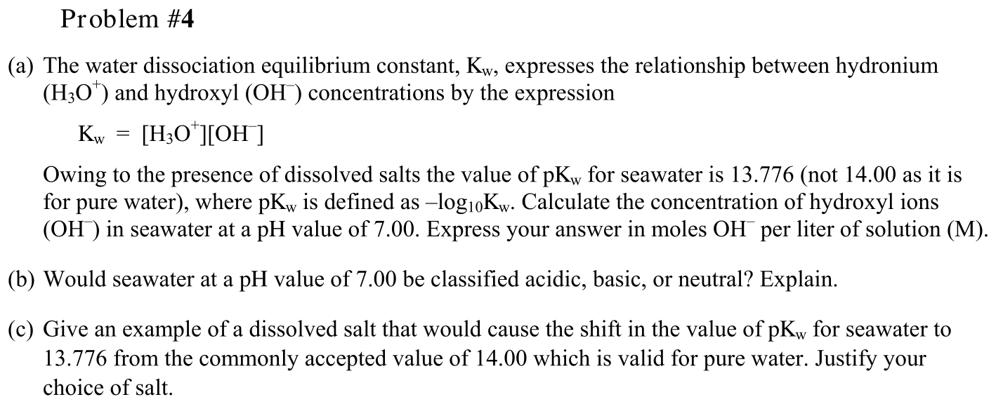 Problem Problem #4