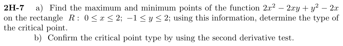 Problem 2H-7