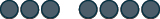 An abstract image showing eight dark grey-blue circles in two sets of four, with subtle connections, on a white background.
