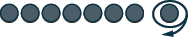 An illustration of a finite automaton with eight states, where the final state has a self-loop, often representing an accepting or terminal state.