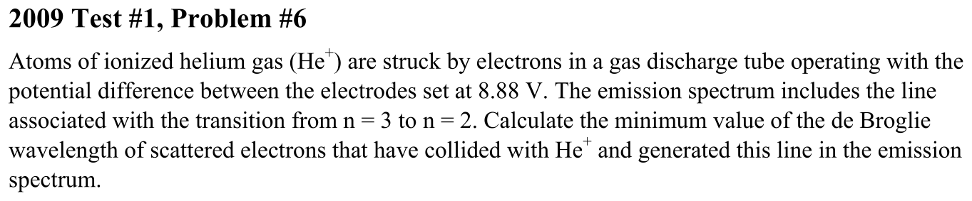 Problem 2009 Test #1, Problem #6