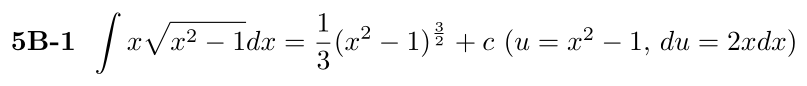 Answer 5B-1