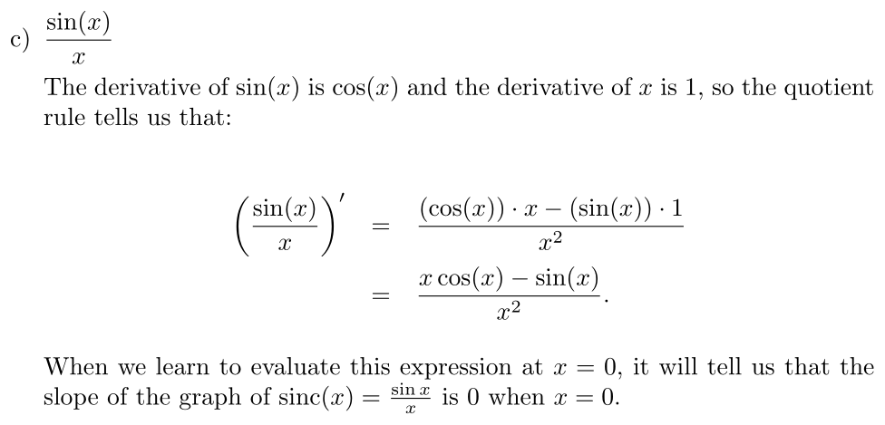 Answer Quotient Rule Practice