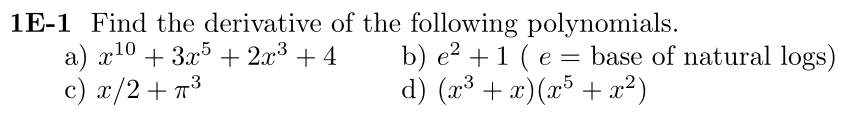 Problem 1E-1