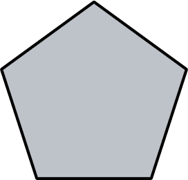 A polygon with five sides.