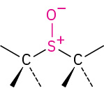 The general structure of sulfoxide.