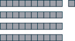 The image uses blocks to demonstrate addition of whole numbers, in this case 16 + 25.