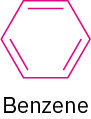 The general structure of benzene.