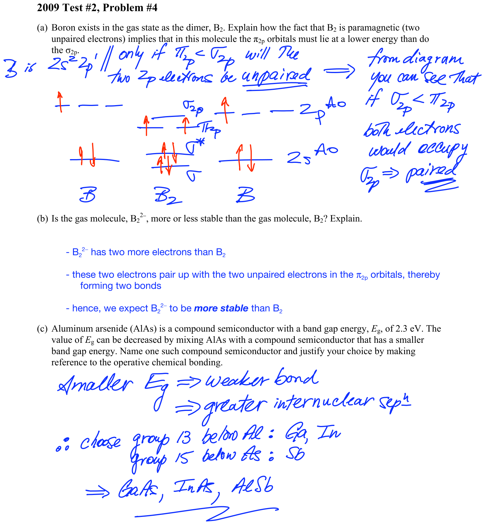 Answer 2009 Test #2, Problem #4