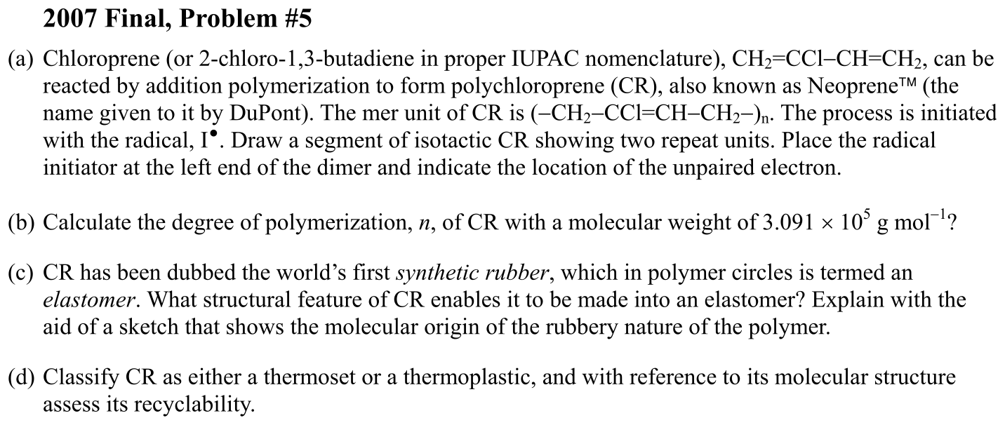 Problem 2007 Final, Problem #5