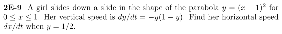 Problem 2E-9