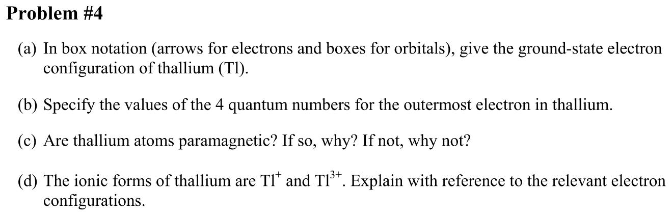 Problem Problem #4