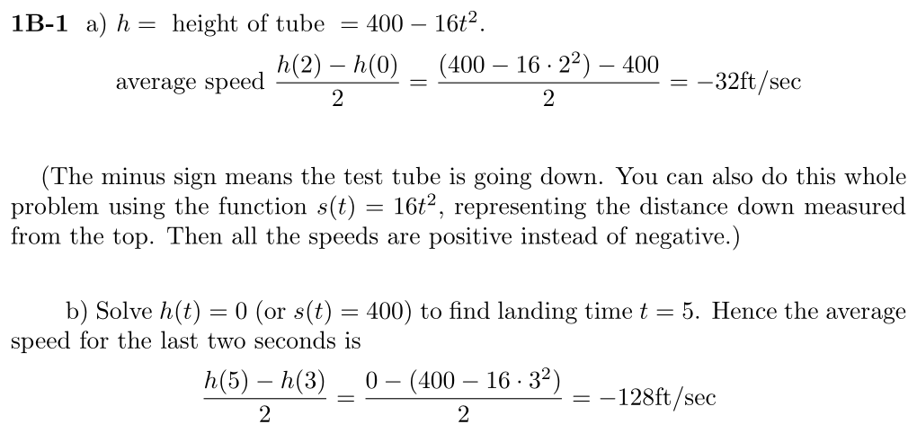 Answer 1B-1
