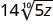 The image shows the mathematical expression 14 times the 10th root of 5z.