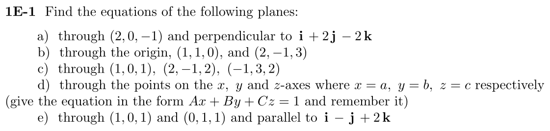 Problem 1E-1